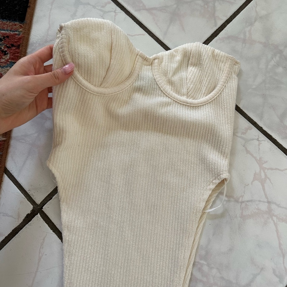 White fox bustier top - Picture 4 of 4
